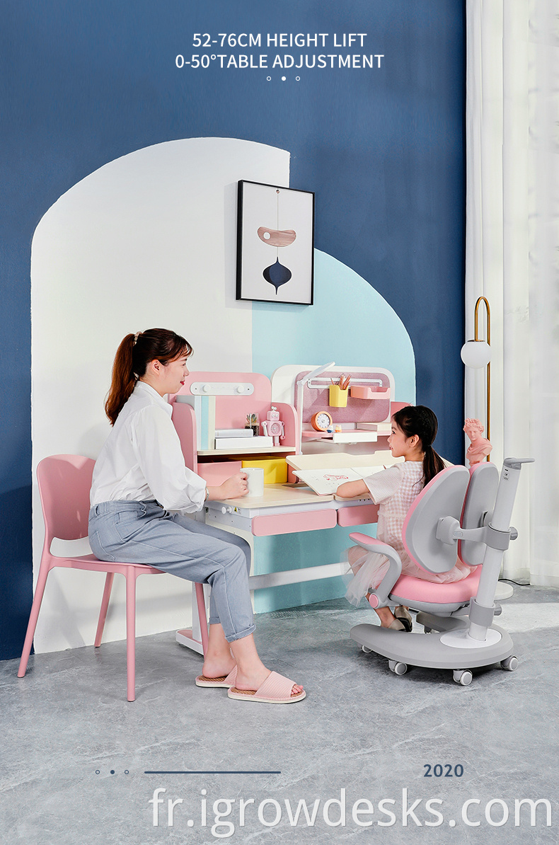 Bureau de table d'étude pour enfants élégant IGROW pour enfants qui écrit un bureau de dessin pour enfants